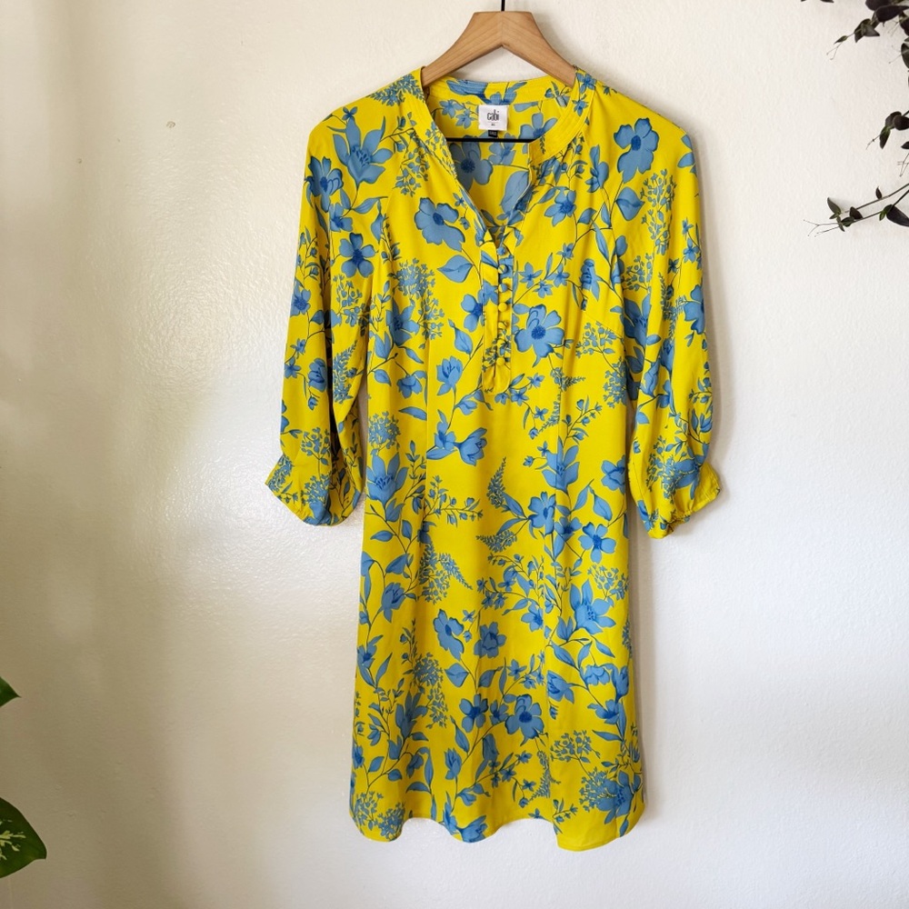 Cabi | Lemon Drop Floral Printed Dress